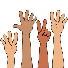 International Youth Day Hand Expression