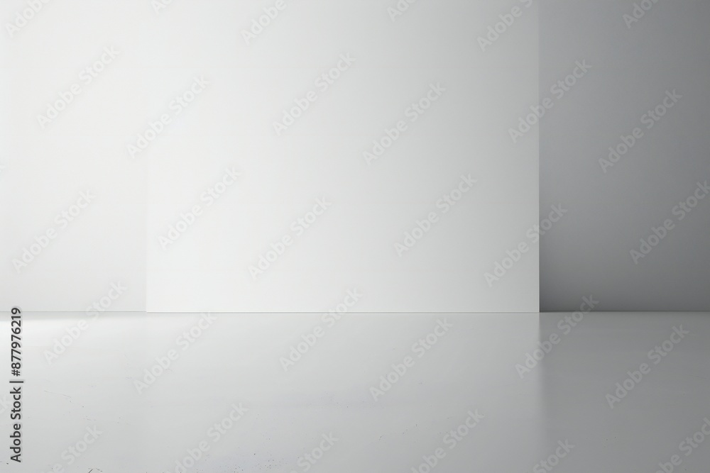 Wall mural plain white simple interior architecture background generative ai