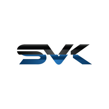 Letter SVK Modern Geometric Business Creative Design Logo