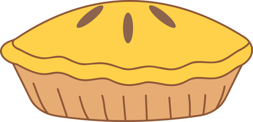 Obraz premium Pumpkin pie, Thanksgiving