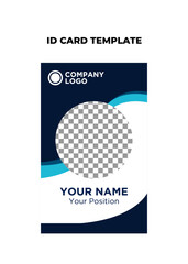 Vector business id card template