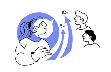 Business Meeting and Analysis vector