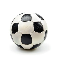 Soccer ball isolated on white background Generative Ai