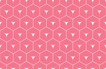 The geometric pattern with lines. Seamless vector background. White and pink texture. Graphic modern pattern. Simple lattice graphic design