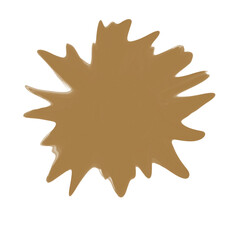 飛び散ったインク、ペンキのようなフレーム