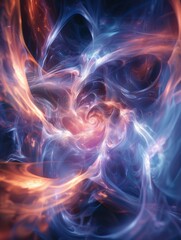 Fototapeta premium Abstract painting with vibrant colors. AI.