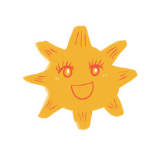 太陽のキャラクターイラスト
