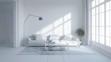 Modern architecture living room interiors