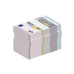 Banknote Europa bill paper money bundle of cash 5 Euro