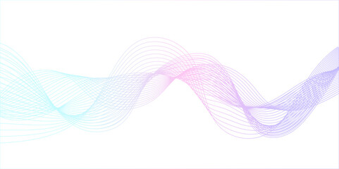  abstract wave element for design pink and white. Design template for cover, business. Abstract dynamic color lines, waves. Vector geometric backgrounds.