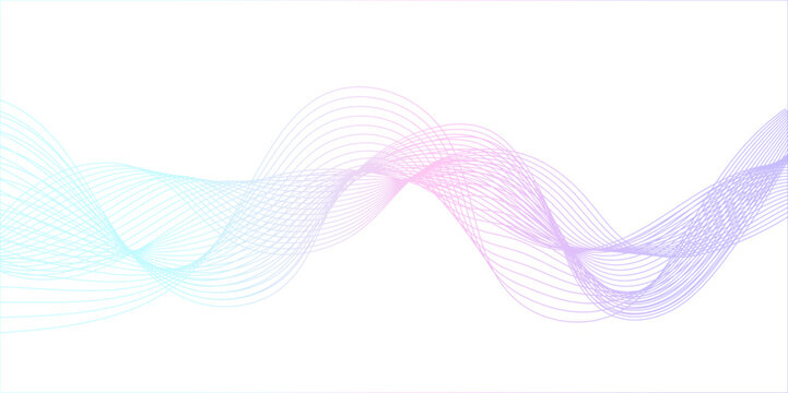  abstract wave element for design pink and white. Design template for cover, business. Abstract dynamic color lines, waves. Vector geometric backgrounds.