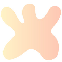 Obraz premium Fluid Gradient Shape Illustration