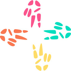 Colorful Handprints Illustration
