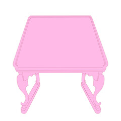 Korean traditional dining table, soban, 
Small and delicate table for snack 