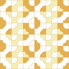 Beautiful of Colorful White and Brown Shape, Repeated, Abstract, Illustrator Pattern Wallpaper. Image for Printing on Paper, Wallpaper or Background, Covers, Fabrics