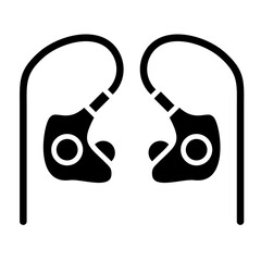 Fototapeta premium Ear Monitors Icon