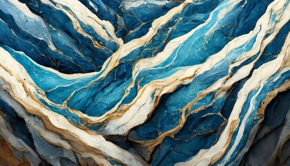Blue marble pattern. Marble background