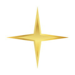 Obraz premium star gold, star golden icon, star sign