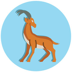 Obraz premium Gazelle Icon