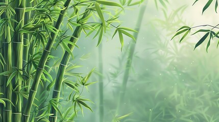 Tranquil Bamboo Forest in Soft Light