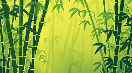 Bamboo Forest Illustration