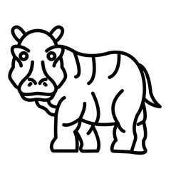 Hippopotamus Icon