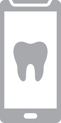 Online dentist appointment icon .