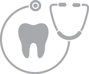 Dental check up sign or symbol.