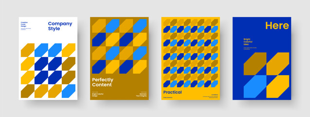 Fototapeta premium Creative Poster Design. Geometric Book Cover Template. Abstract Background Layout. Report. Brochure. Business Presentation. Banner. Flyer. Notebook. Journal. Handbill. Portfolio. Newsletter