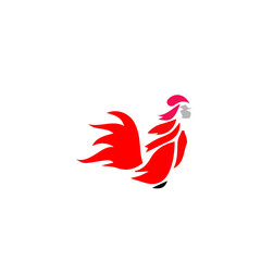 Fototapeta premium cock vector /cock template