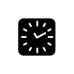 Watch icon vector. Time illustration sign. Wall Clock symbol. Clock logo.