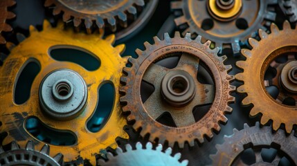 Interlocking gears in a well-oiled machine work seamlessly for optimal performance and efficiency.