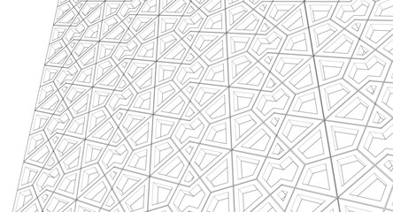 decorative grid abstract ornament 3d illustration