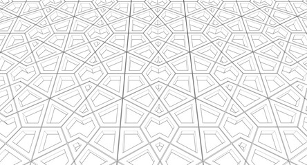 decorative grid abstract ornament 3d illustration
