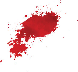 A vector of blood splatter or splash or drip or spray for Halloween, crime, murder, and horror motive.