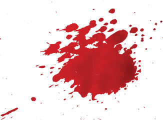 A vector of blood splatter or splash or drip or spray for Halloween, crime, murder, and horror motive.