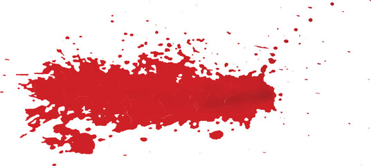 A vector of blood splatter or splash or drip or spray for Halloween, crime, murder, and horror motive.