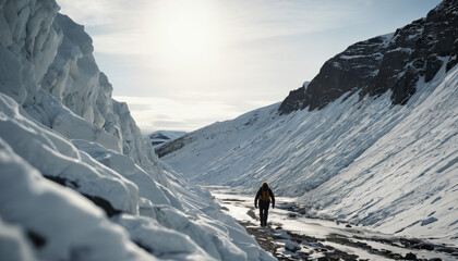 Arctic Mysteries in Cloudy Winter: The Voyager's Journey Surrounded in Landslide