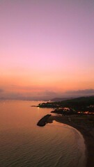 sunset on the beach