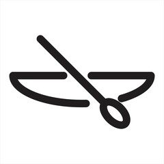 Boat with paddles icon. Outline illustration of boat with paddles vector icon for web