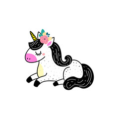 Cute kawaii Unicorn character