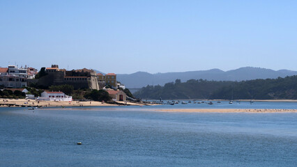 Vila Nova de Milfontes, Portugal. Praia da Franquia or Vila Nova de Milfontes Beach is located on the urban seafront of Vila Nova de Milfontes.It belongs to the mouth of the Mira River