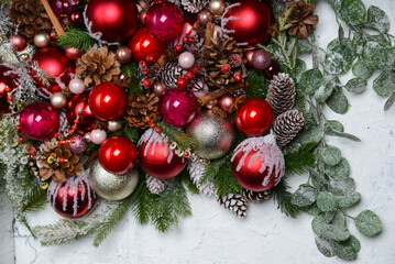 christmas decorations on a tree