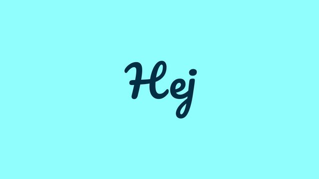 Hello word in multiple languages animation