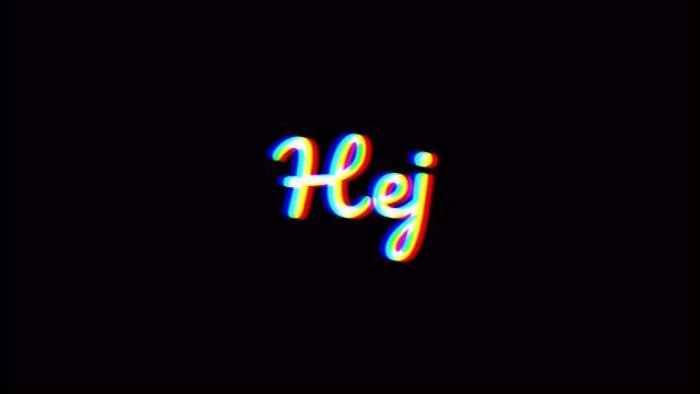 Hello word in multiple languages animation