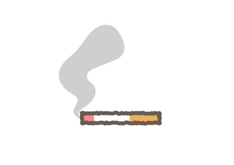 タバコのシンプルなイラスト