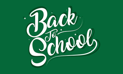 Back to school  on green board background editable text effect.  vector illustration. EPS 10