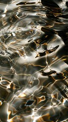 Obraz premium Water ripples reflecting sunlight