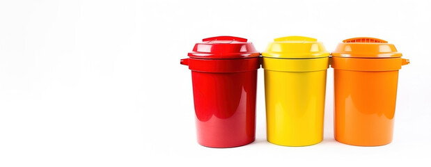 Utilization of garbage, waste. Ecological concept of separate collection. AI generated.