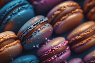 Colorful Assortment of Macarons